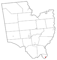 Map highlighting Waterford's location within Saratoga County.