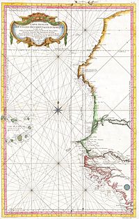1865 Bellin Sea Chart of Western Africa ( Senegal, Gambia, Guinea, etc.) - Geographicus - WestAfrica2-bellin-1765