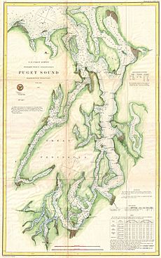 1867 U.S. Coast Survey Chart or Map of Puget Sound, Washington - Geographicus - PugetSound-uscs-1867