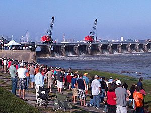 Army Corps operates spillway in Louisiana