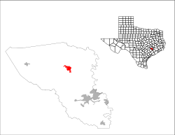 Location of Bellville, Texas