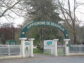 Entrance of the Deauville-Clairefontaine Racecourse