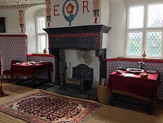 Fireplace in the Great Chamber of Plas Mawr