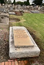 Grave of Ada Cambridge (1844–1926) at Brighton General Cemetery