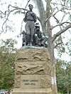 Memorial to Henry Lawson by George W. Lambert (1931) in The Domain, Sydney
