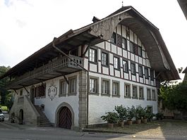 The historic water mill in Niedermuhlern village