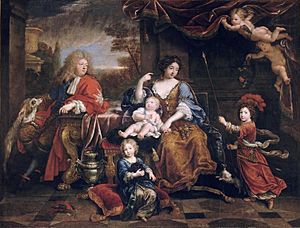 Pierre Mignard - Louis, the Grand Dauphin of France with his Family - Versailles MV 8135