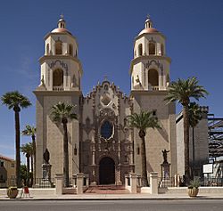The Cathedral of Saint Augustine, the mother church of the Roman Catholic Diocese of Tucson, Arizona.jpg