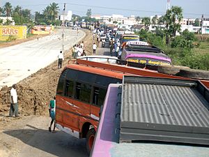 Traffic jam - India-Tamilword20