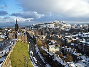 View of Edinburgh from the Palace block of Edinburgh Castle