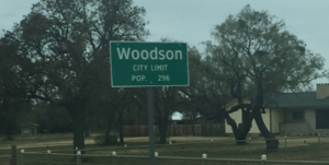 Woodson, Texas Population