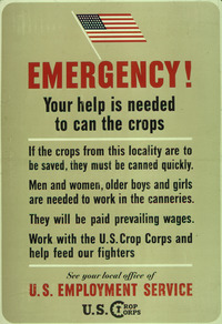 "Emergency - Your help is Needed to Can the Crops" - NARA - 513835