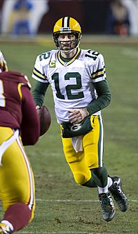 Aaron Rodgers, Redskins v Packers, Jan 2016