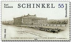 Briefmarke Karl Friedrich Schinkel