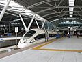 Guangzhou South Railway Station Platform CRH3 EMU