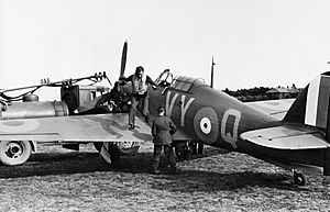 Hawker Hurricane at Castle Camps - RAF Fighter Command 1940 HU104489