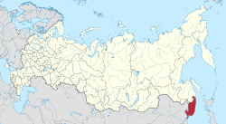 Map of Russia - Primorsky Krai