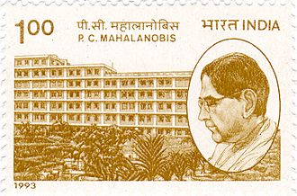 PC Mahalanobis 1993 stamp of India