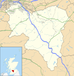 Corra Castle is located in South Lanarkshire