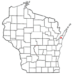 Location of Brussels, Wisconsin