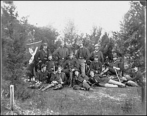 Culpeper, Va. Gen Robert O. Tyler and staff of the Artillery Reserve; another view LOC cwpb.04010