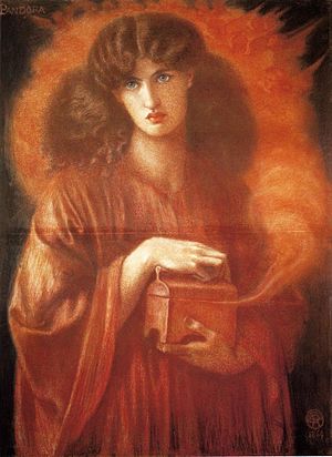 Dante Gabriel Rossetti - Pandora - 1869
