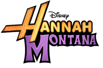 The words "Disney Hannah Montana" are shown in various font styles and sizes against a white background.