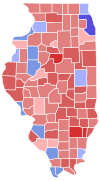 Illinois Senatorial Election Results by County, 2014