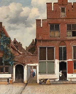 Johannes Vermeer - Gezicht op huizen in Delft, bekend als 'Het straatje' - Google Art Project