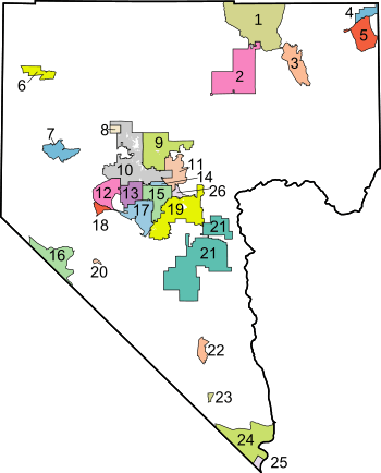 Map of Clark County Nevada.svg