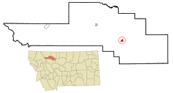 Location of Conrad, Montana