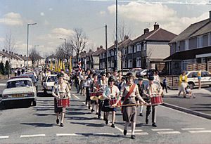 Saint George's day, Gordon Avenue, Bristol 1986
