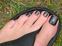 Toe nails black