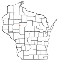 Location of Aurora, Taylor County, Wisconsin
