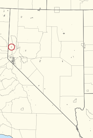 Location of the Reno-Sparks Indian Colony