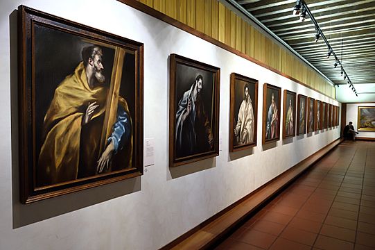 Apostolate paintings in El Greco Museum in Toledo, Spain