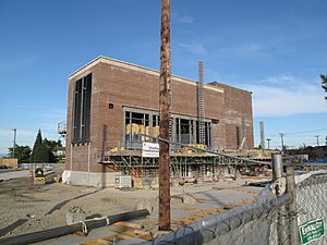 Beacon Hill Station - under construction, May 2009