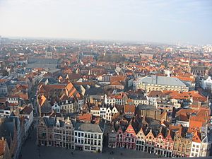 Bruges view from the belfry
