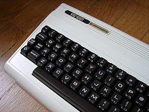 Commodore VIC-1001 left-hand keyboard closeup