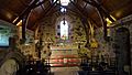 Drum Castle chapel interior & altar, Drumoak, Aberdeenshire