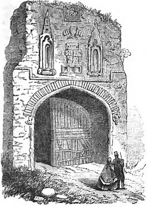 Gateway of Walsingham Priory (Robert Chambers, p.177, 1832) - Copy
