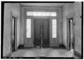 Historic American Buildings Survey W. N. Manning, Photographer, June 14, 1935 FRONT HALL DOOR TREATMENT, FACING E. - Solomon Siler House, U.S. Highway 231, Orion, Pike County, AL HABS ALA,55-ORIO,5-5