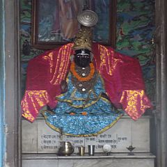 Nimbarkacharya's holy icon at the Ukhra Nimbarka Peeth Mahanta Asthal (West Bengal) (square)