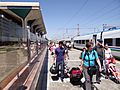 Passengers Dismounting from Afrosiyab Express Train - Samarkand Train Station - Samarkand - Uzbekistan (7480148270)