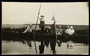 Picnic far up the canal 1922