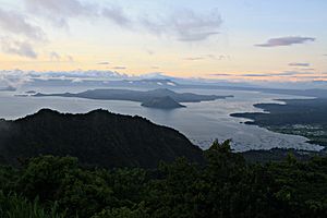 Sunrise on Mt. Taal and Mt. Tabaro June 2012 by Steven Rascoe