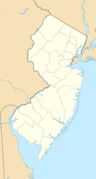 Location of Makepeace Lake in New Jersey, USA.