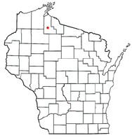 Location of Gordon, Wisconsin