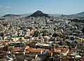 Atenes i el mont Licabet des de l'Acròpoli