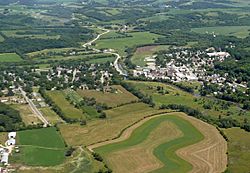 Aerial view of Blanchardville